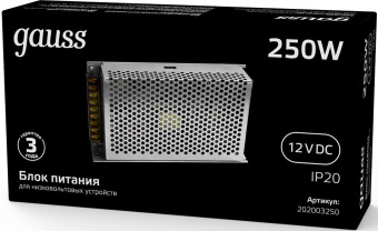 Блок питания Gauss 202003250 встраив. для лен.светод. черный от магазина РЭССИ