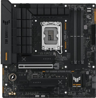 Материнская плата Asus TUF GAMING B760M-PLUS Soc-1700 Intel B760 4xDDR5 mATX AC`97 8ch(7.1) 2.5Gg RAID+HDMI+DP от магазина РЭССИ