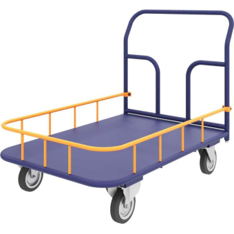 Тележка RUSKLAD платформенная с бортиком ТПБ 4 (600x1200) d160мм ТПБ 4 160 от магазина РЭССИ