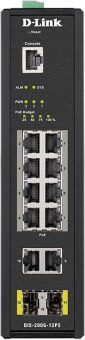 Коммутатор D-Link DIS-200G-12PS/A 10G 2SFP 8PoE 240W управляемый от магазина РЭССИ