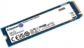 Накопитель SSD Kingston PCI-E 4.0 x4 250Gb SNV2S/250G NV2 M.2 2280 от магазина РЭССИ