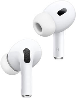 Гарнитура внутриканальные Apple AirPods Pro 2 2023 USB-C A3047/A3048/A2968 белый беспроводные bluetooth в ушной раковине (MTJV3LL/A) от магазина РЭССИ