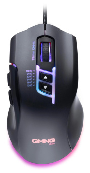 Мышь GMNG XM004 черный/красный оптическая 12800dpi USB для ноутбука 8but от магазина РЭССИ