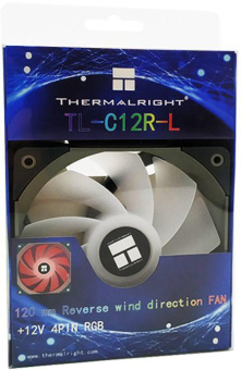 Вентилятор Thermalright TL-C12R-L RGB (Single) Reverse 4-pin 25.6dB 135gr LED Ret от магазина РЭССИ