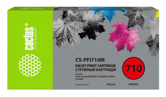 Картридж струйный Cactus CS-PFI710M CS-PFI710M PFI-710M пурпурный (700мл) для Canon imagePROGRAF TX-2000/TX-3000/TX-4000 от магазина РЭССИ