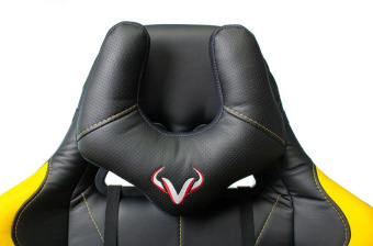 Кресло игровое Zombie VIKING 5 AERO черный/желтый эко.кожа с подголов. крестов. пластик от магазина РЭССИ