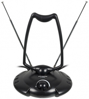 Антенна телевизионная Hyundai H-TAI200 30дБ активная черный каб.:1.35м от магазина РЭССИ