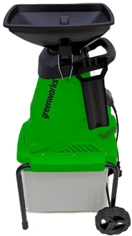 Измельчитель садовый электрический GreenWorks 220 В 2800 Вт с контейнером 2208007 от магазина РЭССИ