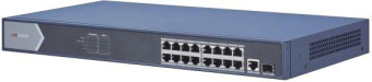Коммутатор Hikvision DS-3E0518P-E 17G 1SFP 16PoE+ 230W неуправляемый от магазина РЭССИ