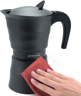 Кофеварка гейзерн. Rondell Pacific Grey RDA-1901 0.45л алюминий серый от магазина РЭССИ