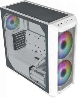 Корпус Cooler Master HAF500 белый без БП ATX 4x120mm 4x140mm 4x200mm 2xUSB3.0 audio bott PSU от магазина РЭССИ
