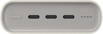 Мобильный аккумулятор Samsung EB-P4520 20000mAh PD3.0 45W 4A 3xUSB-C бежевый (EB-P4520XUEGRU) от магазина РЭССИ
