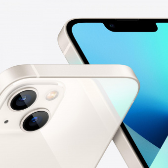 Смартфон Apple A2634 iPhone 13 128Gb 4Gb сияющая звезда моноблок 3G 4G 2Sim 6.1" 1170x2532 iOS 16 12Mpix 802.11 a/b/g/n/ac/ax NFC GPS GSM900/1800 GSM1900 TouchSc Protect от магазина РЭССИ