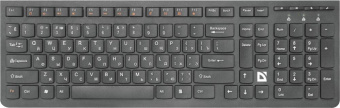 Клавиатура Defender UltraMate SM-535 черный USB беспроводная slim Multimedia от магазина РЭССИ
