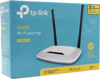 Роутер беспроводной TP-Link TL-WR841N N300 10/100BASE-TX белый от магазина РЭССИ