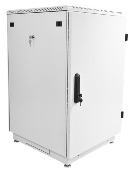 Шкаф коммутационный ЦМО (ШТК-М-24.6.6-3ААА) напольный 24U 600x600мм пер.дв.металл 2 бок.пан. металл 700кг серый 455мм 55кг 1245мм от магазина РЭССИ