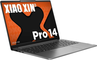 Ноутбук Lenovo Xiaoxin pro14 IRH8 Core i7 13620H 16Gb SSD1Tb Intel Iris Xe graphics 14" IPS 2.8K (2880x1800) Windows 11 trial (для ознакомления) Home grey WiFi BT Cam от магазина РЭССИ