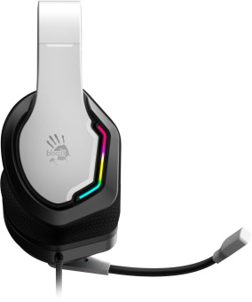 Наушники с микрофоном A4Tech Bloody G260p белый/черный 2м мониторные USB оголовье (G260P) от магазина РЭССИ