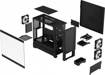 Корпус Fractal Design PoP Air RGB Black TG черный без БП ATX 3x120mm 2xUSB3.0 audio bott PSU от магазина РЭССИ