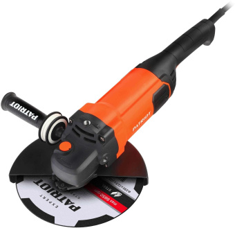 Углошлифовальная машина Patriot AG 230 2200Вт 6600об/мин рез.шпин.:M14 d=230мм (110301245) от магазина РЭССИ