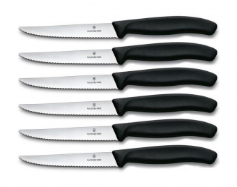 Набор ножей кухон. Victorinox Swiss Classic Steak (6.7233.6) компл.:6шт черный от магазина РЭССИ