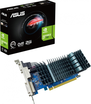 Видеокарта Asus PCI-E GT710-SL-2GD3-BRK-EVO NVIDIA GeForce GT 710 2048Mb 64 DDR3 954/900 DVIx1 HDMIx1 CRTx1 HDCP Ret low profile от магазина РЭССИ