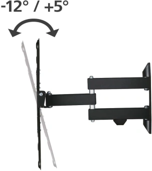 Кронштейн для телевизора Hama 00220824 черный 32"-65" макс.25кг настенный поворот и наклон от магазина РЭССИ