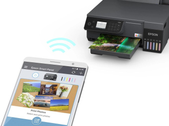 МФУ струйный Epson EcoTank L8100 (C11CK94402) A4 WiFi черный от магазина РЭССИ