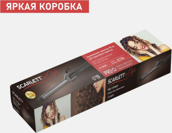 Щипцы Scarlett SC-HS60010 40Вт черный макс.темп.:190С покрытие:керамико-турмалиновое от магазина РЭССИ