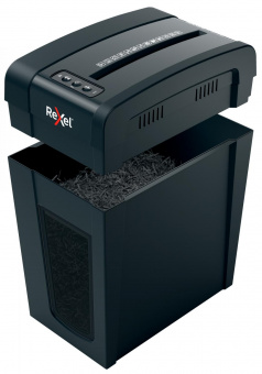 Шредер Rexel Secure X10-SL черный (секр.P-4) перекрестный 10лист. 18лтр. скрепки скобы от магазина РЭССИ