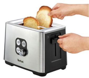 Тостер Tefal TT420D30 900Вт серебристый от магазина РЭССИ