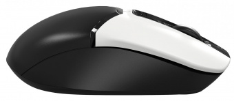 Мышь A4Tech Fstyler FB12 белый/черный оптическая (1200dpi) беспроводная BT/Radio USB (3but) от магазина РЭССИ