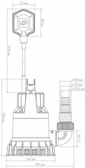 Насос дренажный Джилекс ДРЕНАЖНИК 85/6 350Вт 5100л/час (5153) от магазина РЭССИ