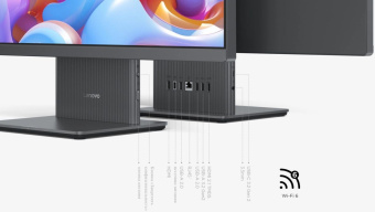 Моноблок Lenovo XiaoXin 27" Full HD Ryzen 7 7735HS (3.2) 16Gb SSD1Tb 680M Windows 11 trial (для ознакомления) Professional GbitEth WiFi BT 90W клавиатура мышь Cam черный 1920x1080 от магазина РЭССИ