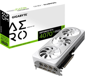 Видеокарта Gigabyte PCI-E 4.0 GV-N407TSAERO OC-16GD NVIDIA GeForce RTX 4070TI Super 16Gb 256bit GDDR6X 2655/21000 HDMIx1 DPx3 HDCP Ret от магазина РЭССИ