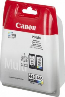 Картридж струйный Canon PG-445/CL-446 8283B004/008 многоцветный/черный набор для Canon MG2440/MG2540 от магазина РЭССИ