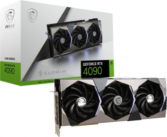 Видеокарта MSI PCI-E 4.0 RTX 4090 SUPRIM 24G NVIDIA GeForce RTX 4090 24576Mb 384 GDDR6X 2595/21000 HDMIx1 DPx3 HDCP Ret от магазина РЭССИ