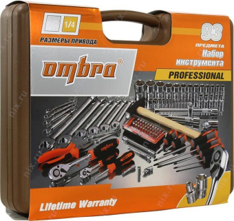 Универсальный набор инструмента Ombra OMT93S 1/4"DR и 1/2"DR от магазина РЭССИ