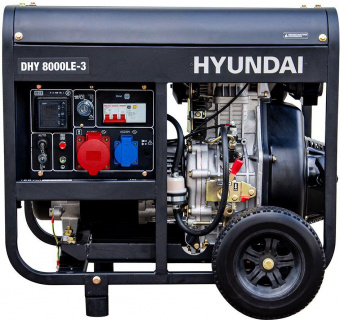 Генератор Hyundai DHY 8000LE-3 6.5кВт от магазина РЭССИ