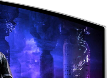 Монитор Samsung 49" Odyssey OLED G9 S49DG952SI серебристый OLED LED 32:9 HDMI M/M TV матовая HAS 250cd 178гр/178гр 5120x1440 240Hz FreeSync Premium Pro DP USB 12.6кг от магазина РЭССИ