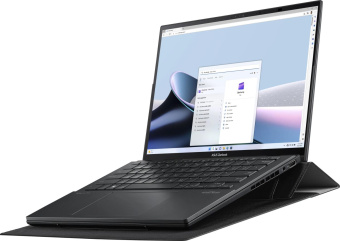 Ноутбук Asus ZenBook Duo UX8406CA-PZ212X Core Ultra 9 285H 32Gb SSD1Tb Intel Arc 140T 14" OLED Touch 3K (2880x1800) Windows 11 Pro grey WiFi BT Cam Bag (90NB14X1-M00BE0) от магазина РЭССИ