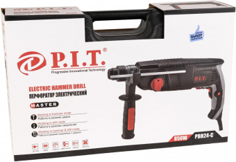 Перфоратор P.I.T. Мастер патрон:SDS-plus уд.:2.4Дж 850Вт (кейс в комплекте) от магазина РЭССИ
