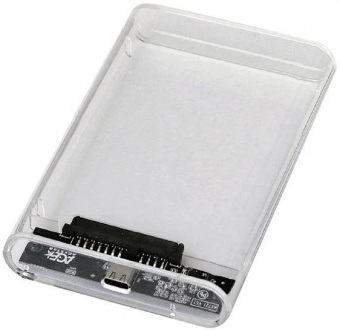 Внешний корпус для HDD/SSD AgeStar 3UB2P6C SATA III USB3.0 пластик прозрачный 2.5" от магазина РЭССИ
