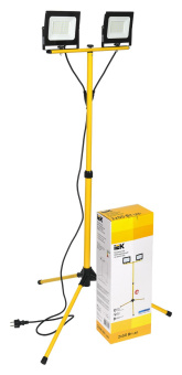 Прожектор уличный IEK СДО светодиодный 100Втчерный (LPDO606-2X050-65-K02) от магазина РЭССИ