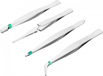 Набор пинцетов Deko TW01 4 предмета от магазина РЭССИ