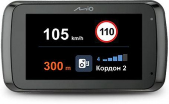 Видеорегистратор с радар-детектором Mio MiVue i88 GPS ГЛОНАСС черный от магазина РЭССИ