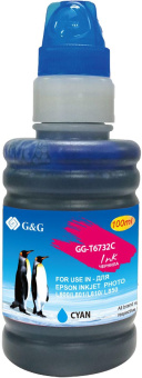 Чернила G&G GG-T6732C голубой 100мл для Epson L800, L805, L810, L850 от магазина РЭССИ
