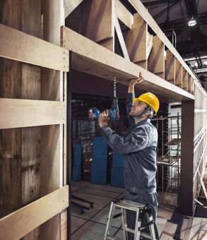 Дрель-шуруповерт Bosch GSB 18V-50 аккум. патрон:быстрозажимной (06019H5106) от магазина РЭССИ