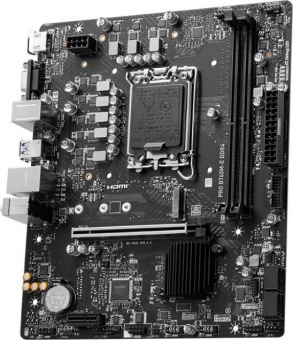 Материнская плата MSI PRO B760M-E DDR4 Soc-1700 Intel B760 2xDDR4 mATX AC`97 8ch(7.1) GbLAN+VGA+HDMI от магазина РЭССИ
