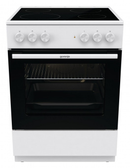 Плита Электрическая Gorenje GEC6A11WG белый стеклокерамика (без крышки) от магазина РЭССИ